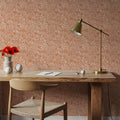 Cortex Orange Mural Wallpaper - room preview 06
