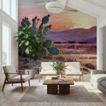 Cacti Sunset Mural Wallpaper - room preview 06