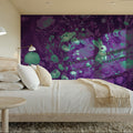 Rabbits Purple Mural Wallpaper - room preview 06