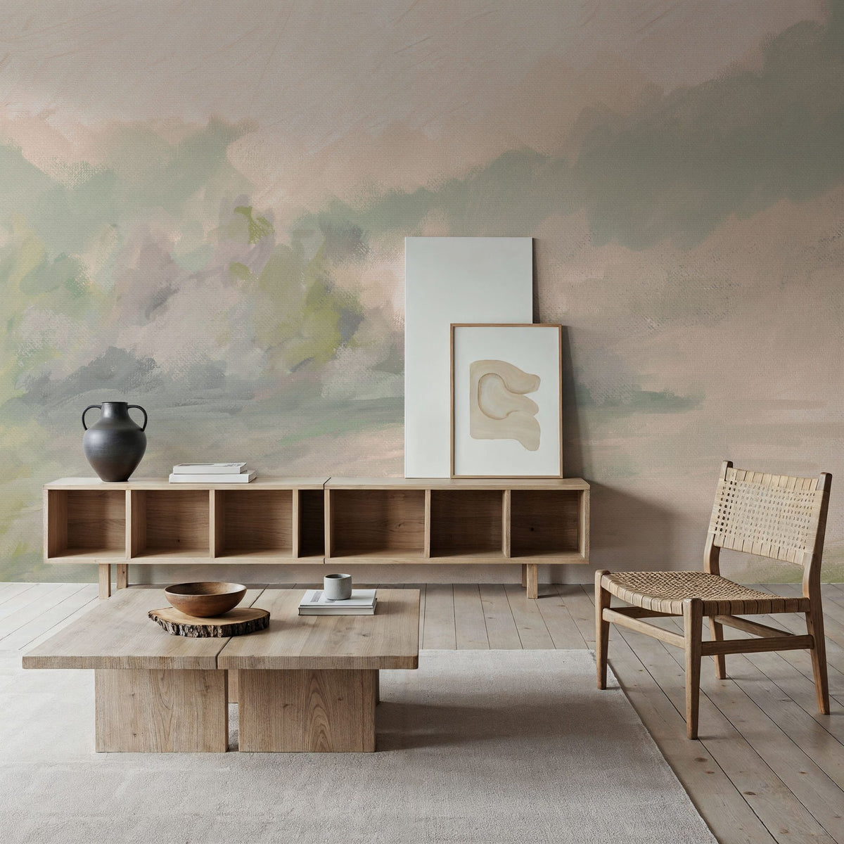 Canvas Riverbank Mural Wallpaper - room preview 06