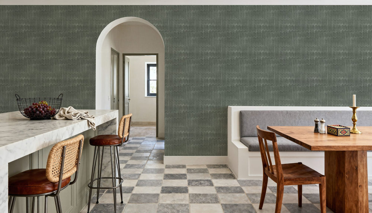 Staggered Zig-Zag, Forest Mural Wallpaper - room preview 06