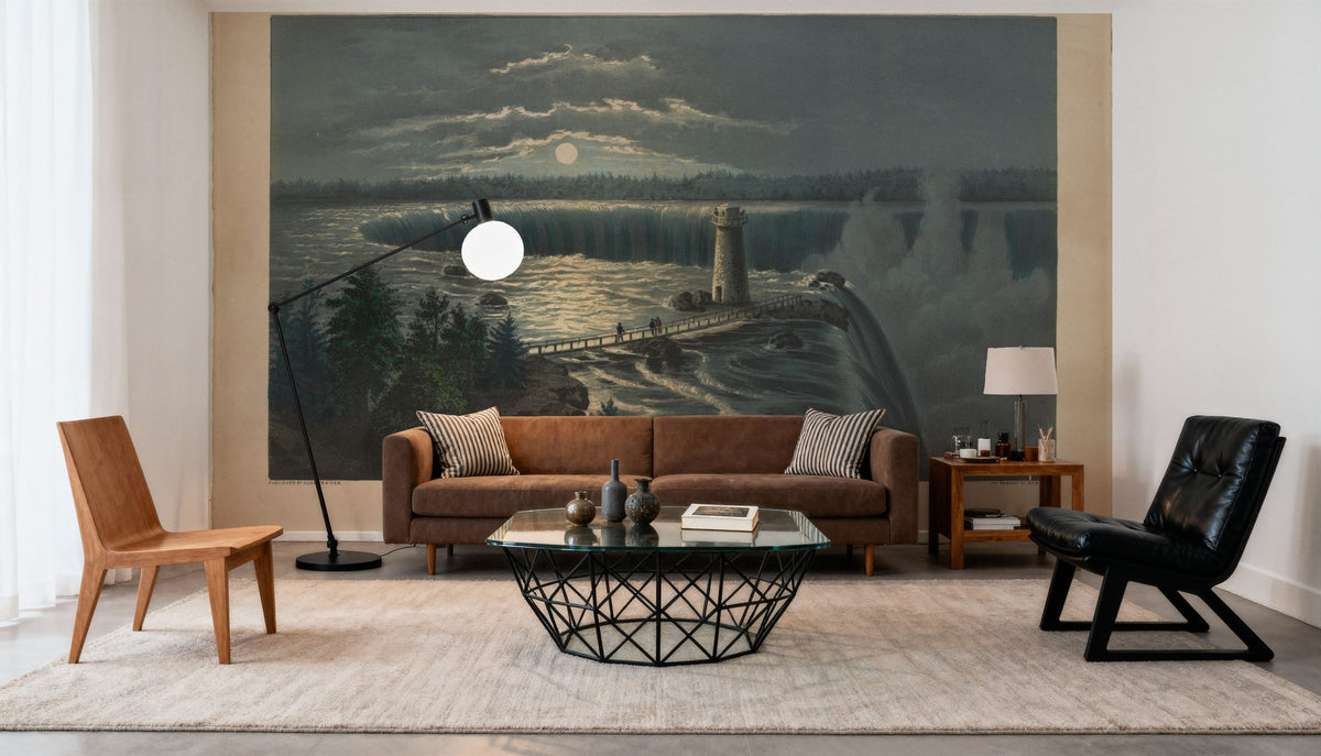 Niagara Falls 1860 Mural Wallpaper - room preview 06