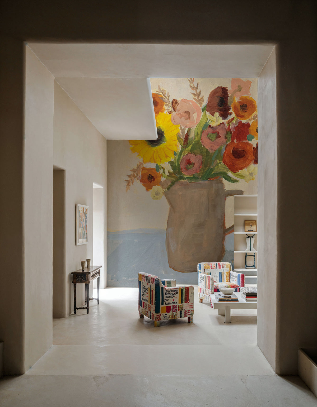 September Blooms Mural Wallpaper - room preview 06