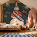 Seasonal Snowman VII Mural Wallpaper - room preview 06