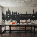 Dijon France Skyline Concrete Mural Wallpaper - room preview 06