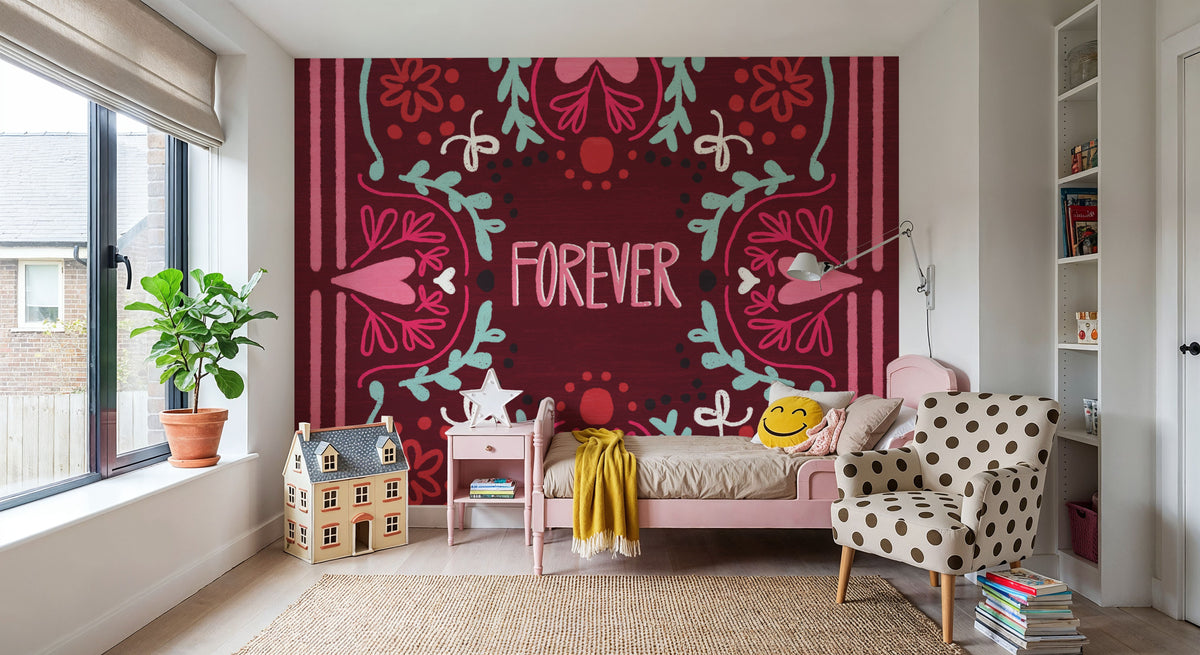 Love Sentiments Forever Mural Wallpaper - room preview 06