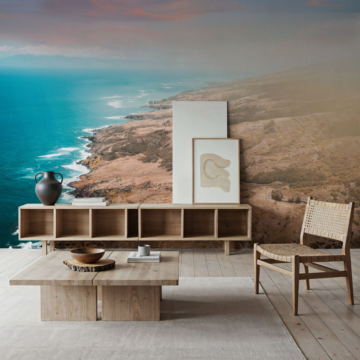 Hawaiian Shoreline Mural Wallpaper - room preview 06