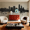 Corpus Christi Texas Skyline Concrete Mural Wallpaper - room preview 06