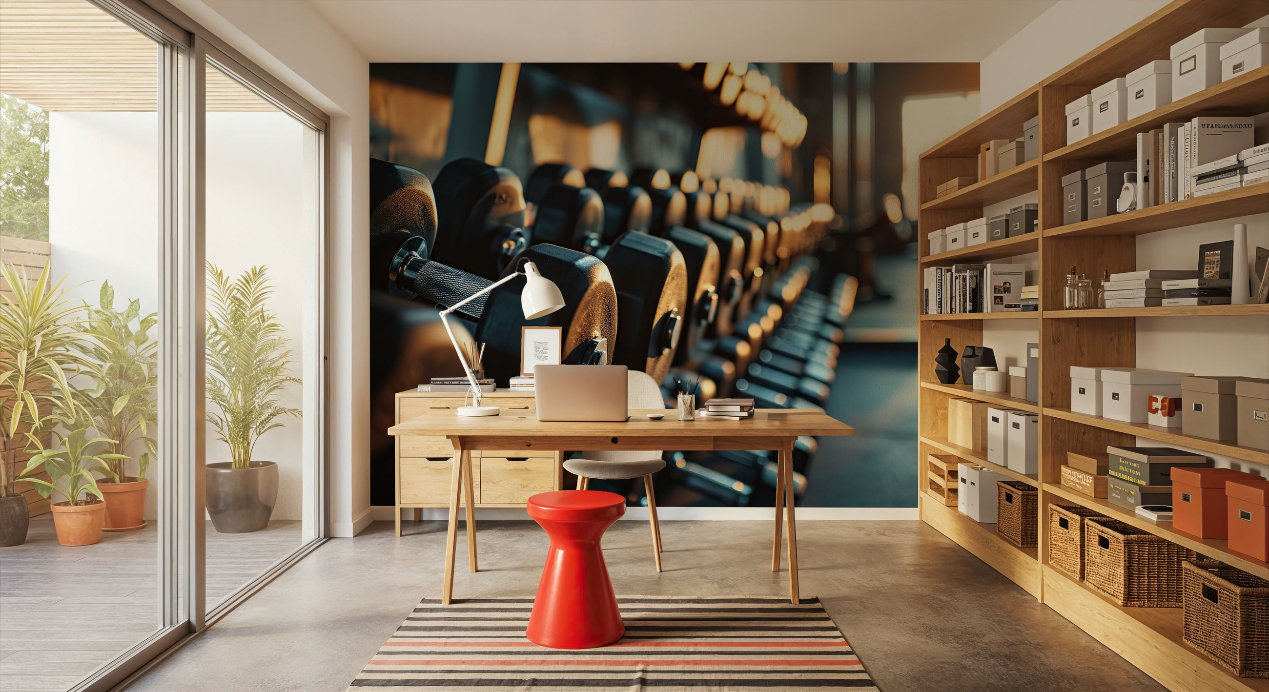 Gym Time Mural Wallpaper