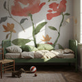 Pretty Blooms II Mural Wallpaper - Light Tone - room preview 06