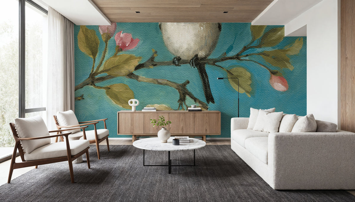 Blossom Bird II Mural Wallpaper - room preview 06