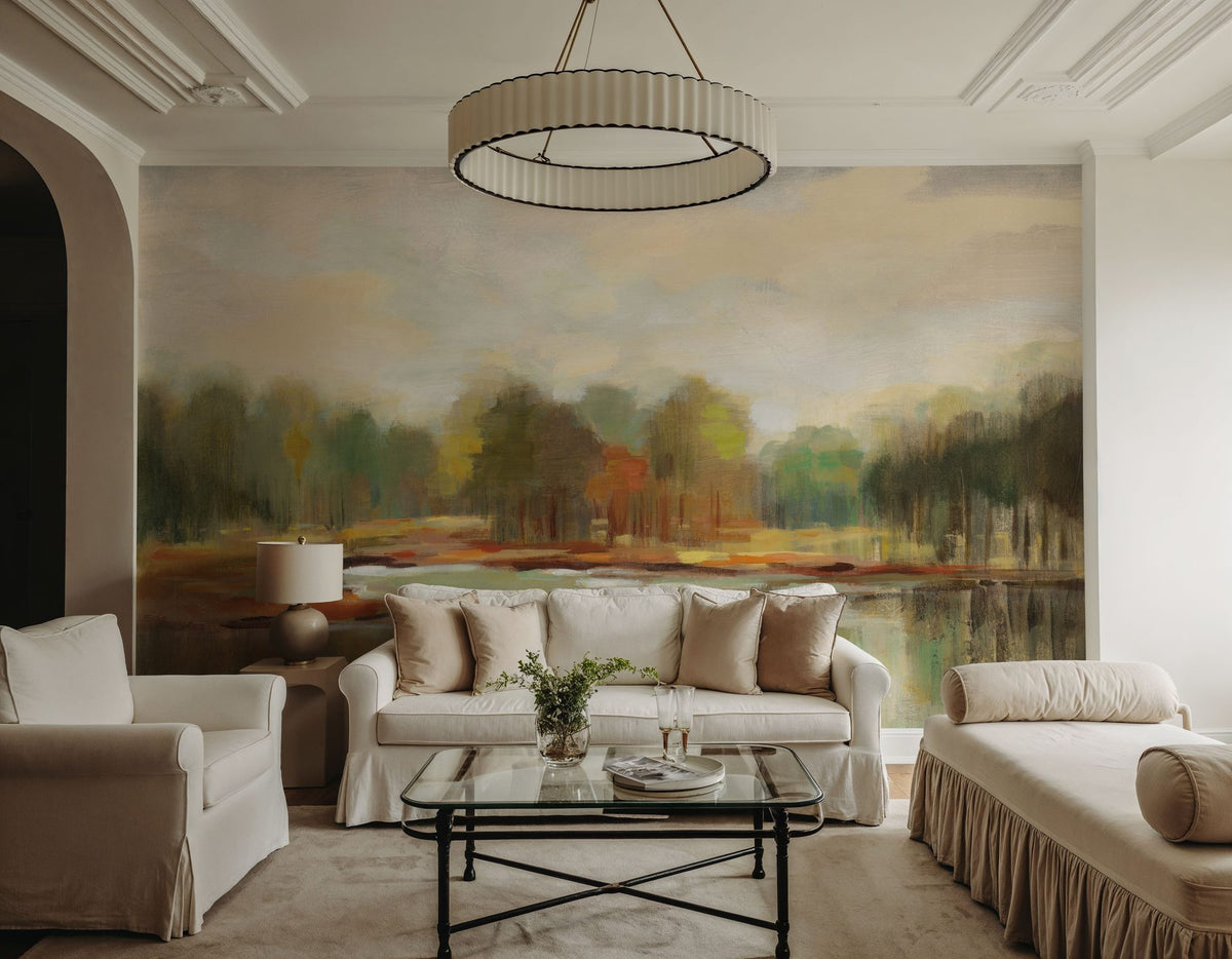 Chilly Fall Mural Wallpaper - room preview 06
