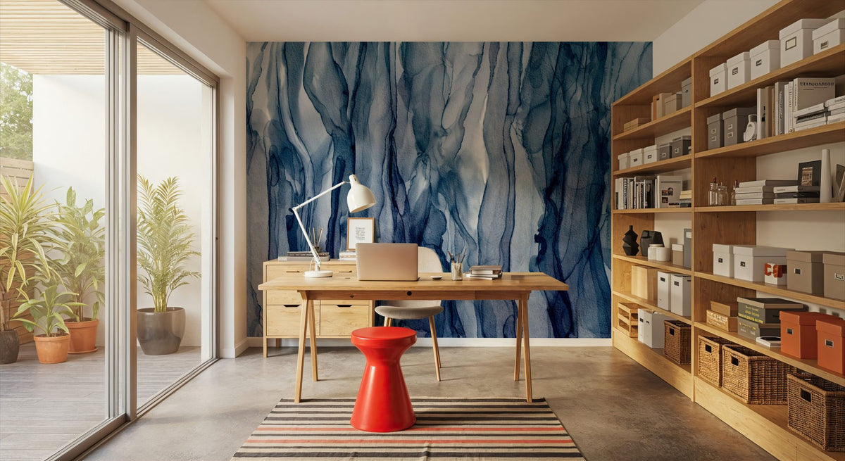 Beneath the Waterfall Mural Wallpaper - room preview 06