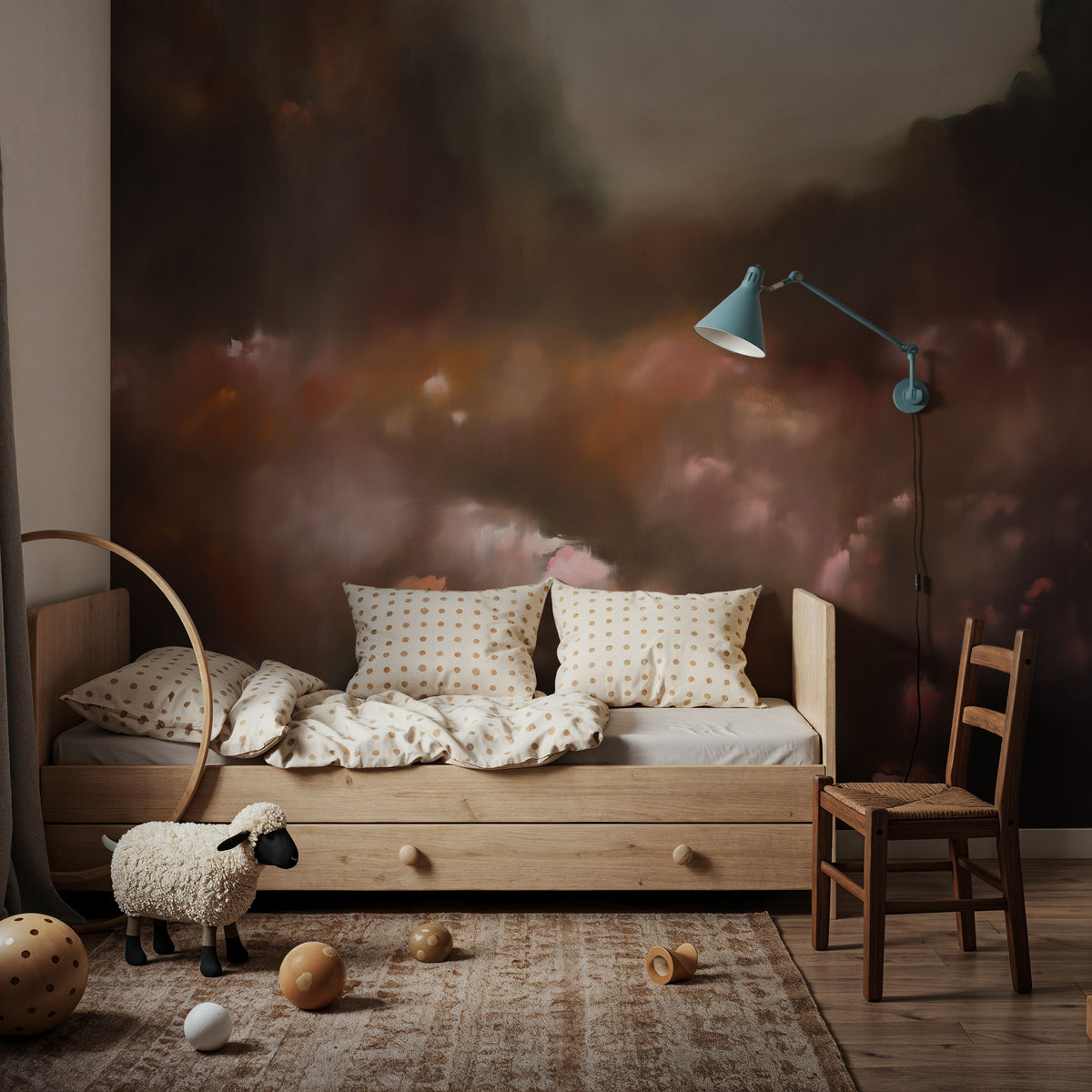What the Flowers Saw Mural Wallpaper - room preview 06