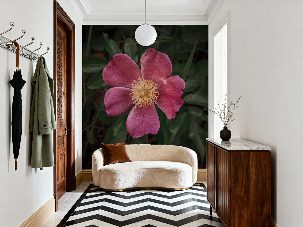 Wild Rose IV Mural Wallpaper - room preview 06