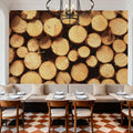 Timber Rounds Mural Wallpaper - room preview 06