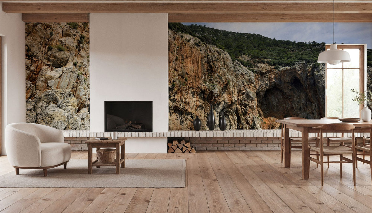 Coastal Cliff Majesty Mural Wallpaper - room preview 06