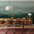 Green Mountains Mural Wallpaper - room preview 06