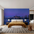 Saskatoon Skyline in Winter Mural Wallpaper - room preview 06