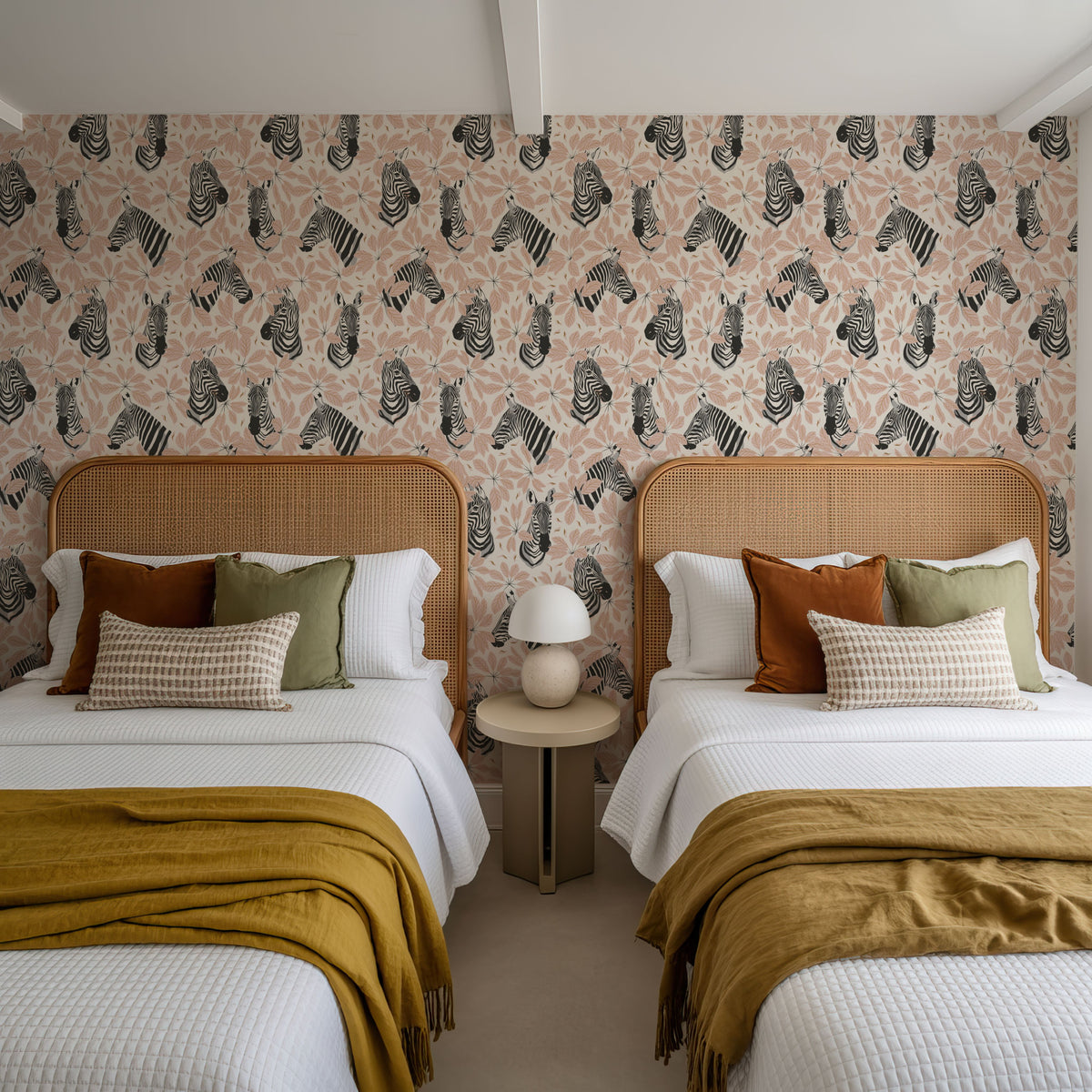 Burchell's Zebra Mural Wallpaper - room preview 06