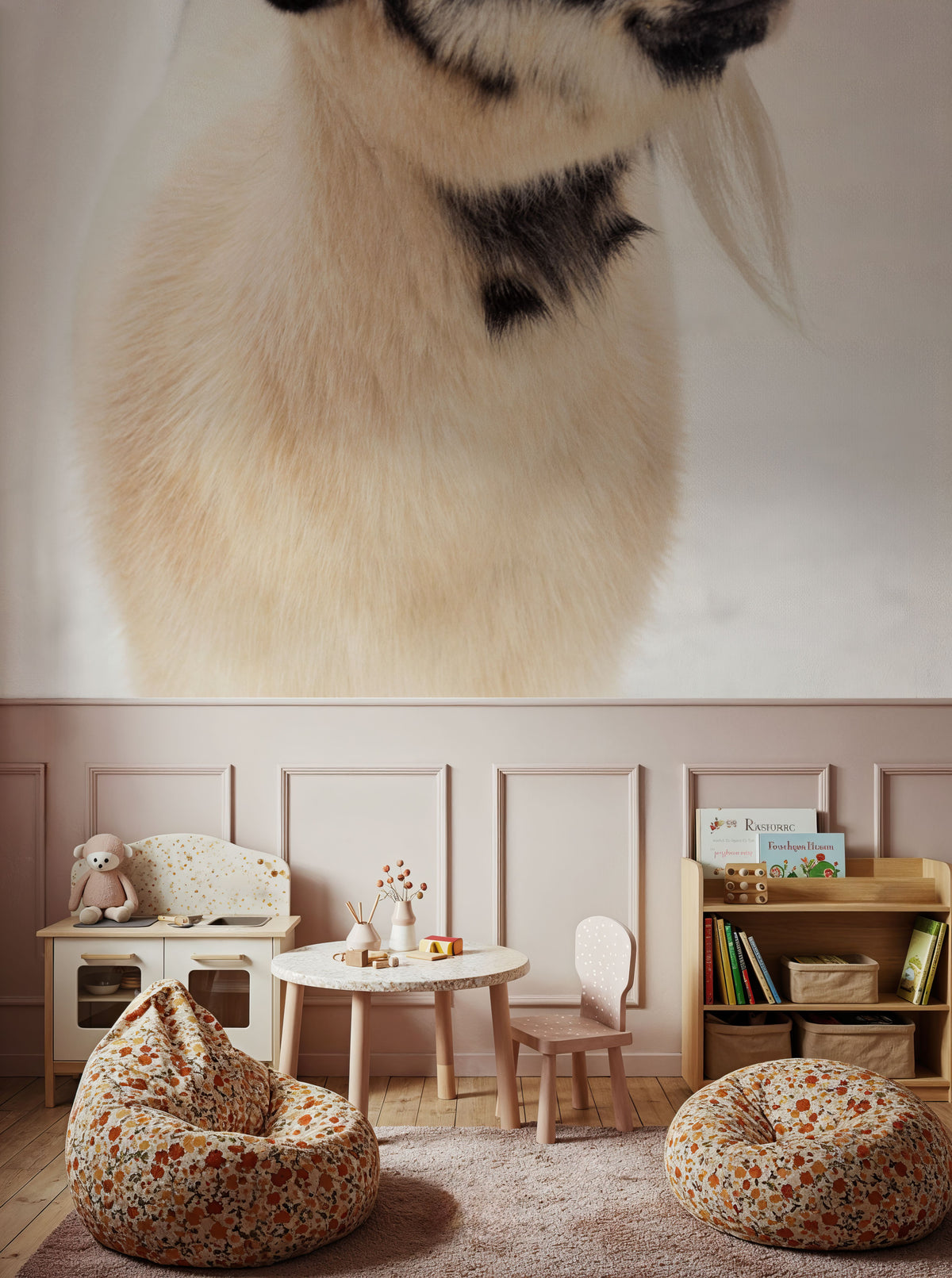 Two Little Goats I Mural Wallpaper - room preview 06