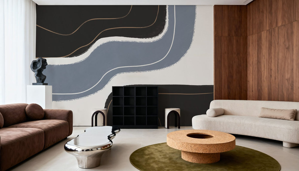 Waterfall Abstract I Mural Wallpaper - room preview 06