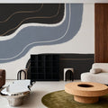 Waterfall Abstract I Mural Wallpaper - room preview 06