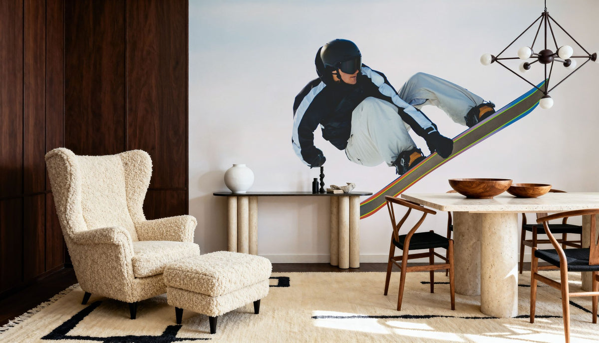 Snow Day IV Mural Wallpaper - room preview 06