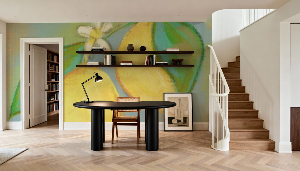 Blue Lemon II Mural Wallpaper - room preview 06