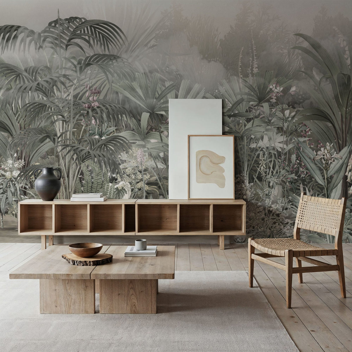 Entrance to the Wilderness, Neutral Mural Wallpaper - room preview 06