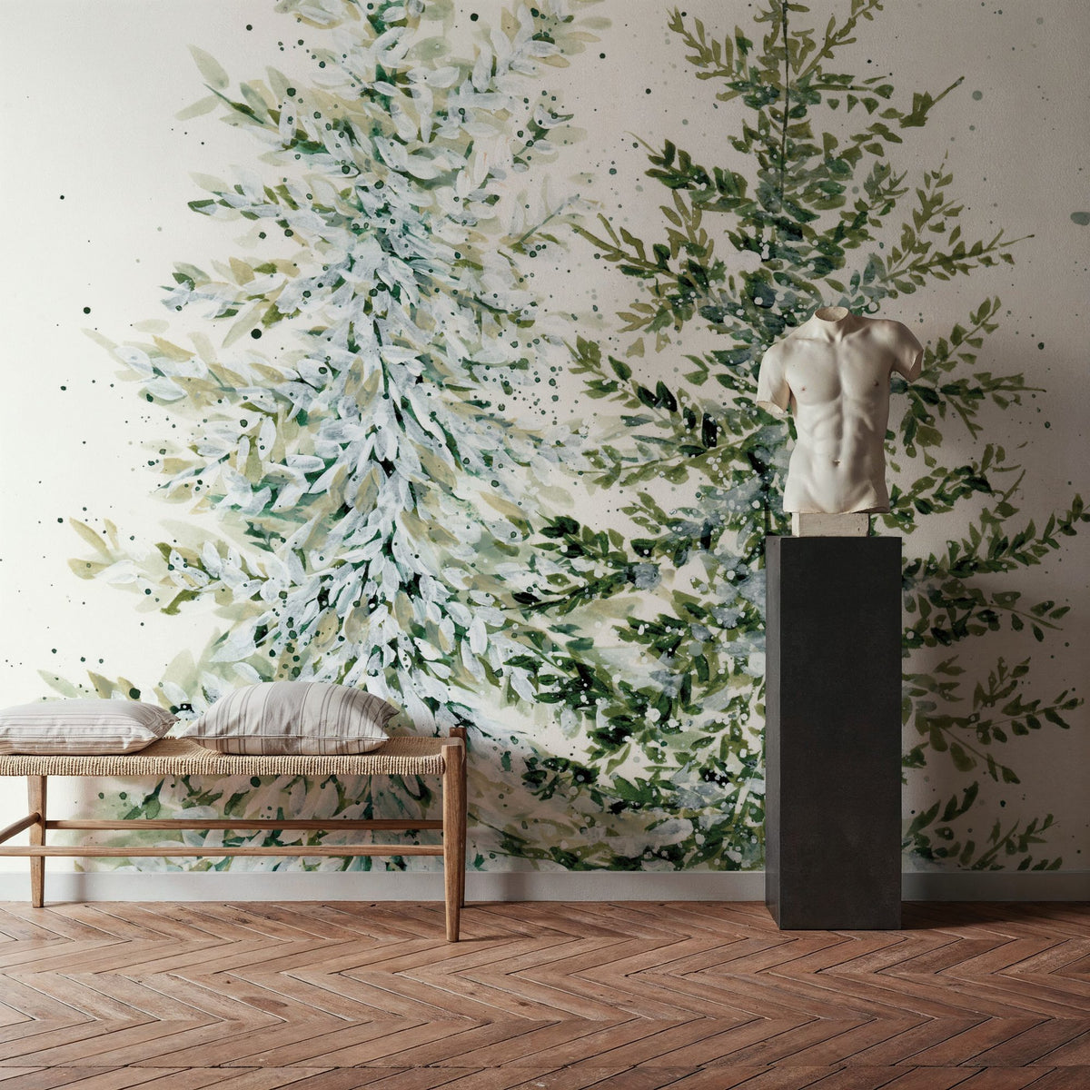 Winter Pine Mural Wallpaper - room preview 06