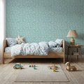 Seaside Fish Turqouise Mural Wallpaper - room preview 06
