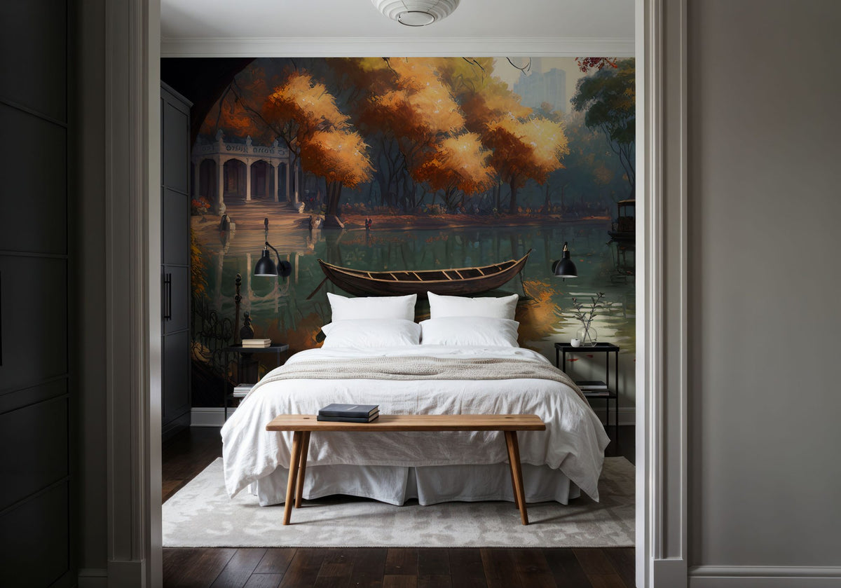 Silent Lake Mural Wallpaper - room preview 06