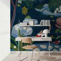 Koi in the Garden Mural Wallpaper - room preview 06