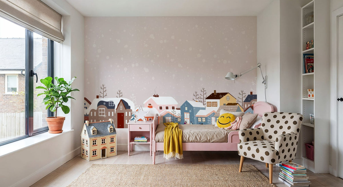 Wintertopia Mural Wallpaper - room preview 06