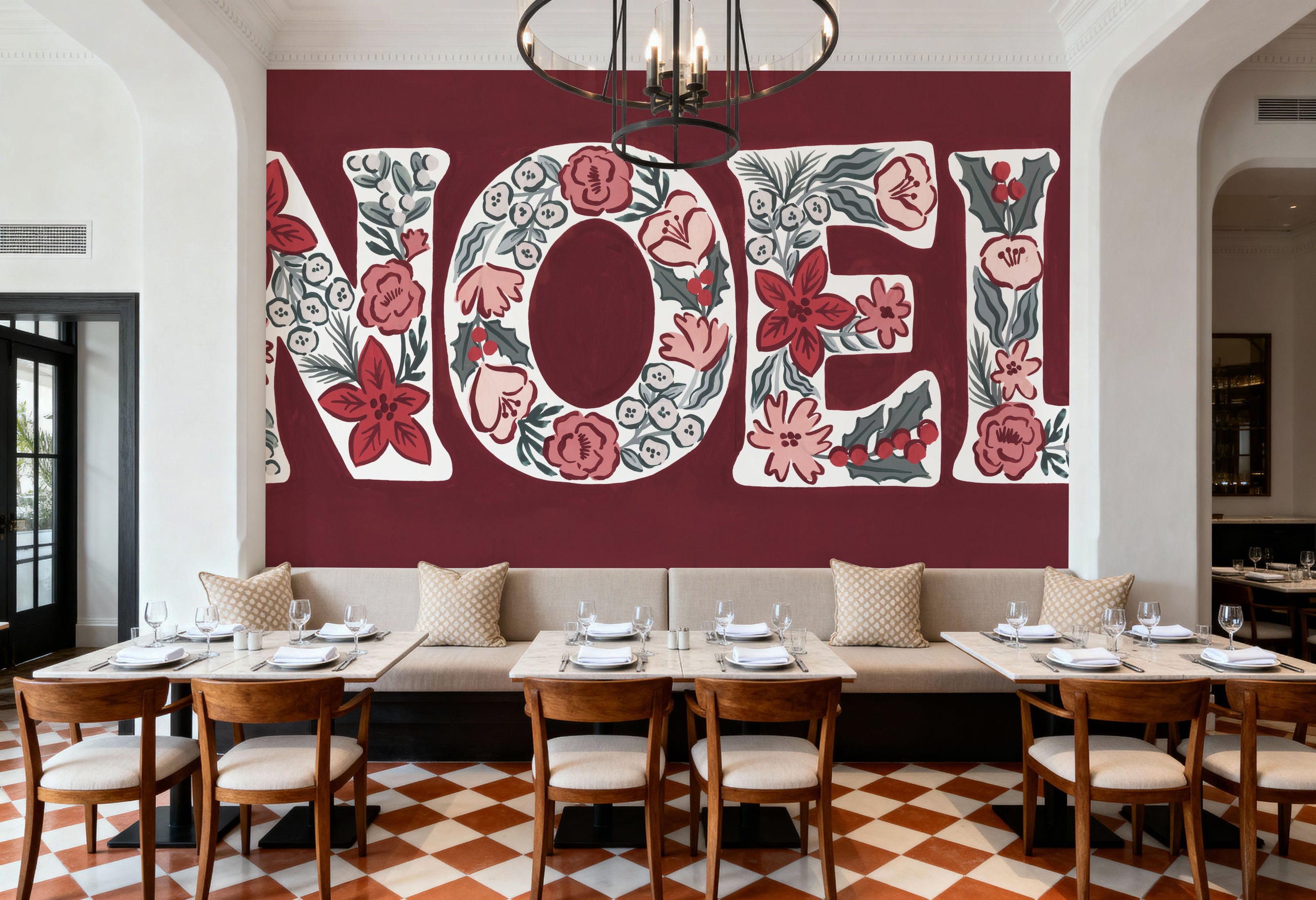 Christmas Reverie IX Mural Wallpaper