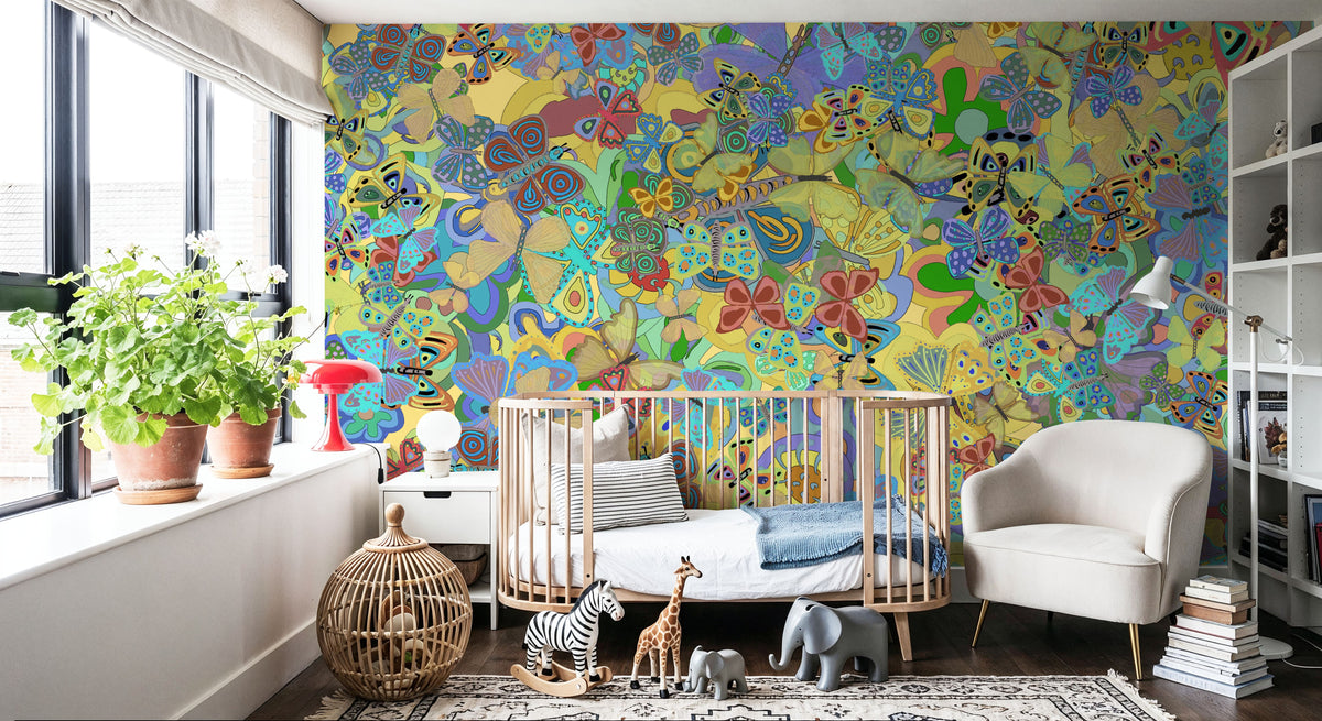 Summer Meadow Mix Mural Wallpaper - room preview 06