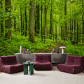 Emerald Woodland Path Mural Wallpaper - room preview 06