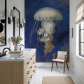 Treasures From the Sea Indigo II Mural Wallpaper - room preview 06