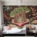 Floralscape Fairies IV Dark Mural Wallpaper - room preview 06