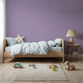 Linen Mist Bright Collection, Lavender Mural Wallpaper - room preview 06