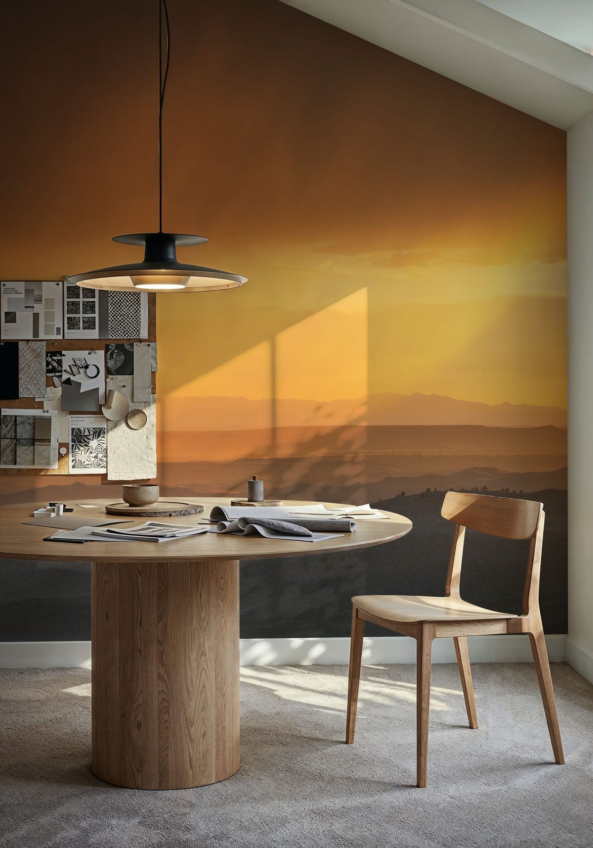 Sunset Storm Mural Wallpaper - room preview 06