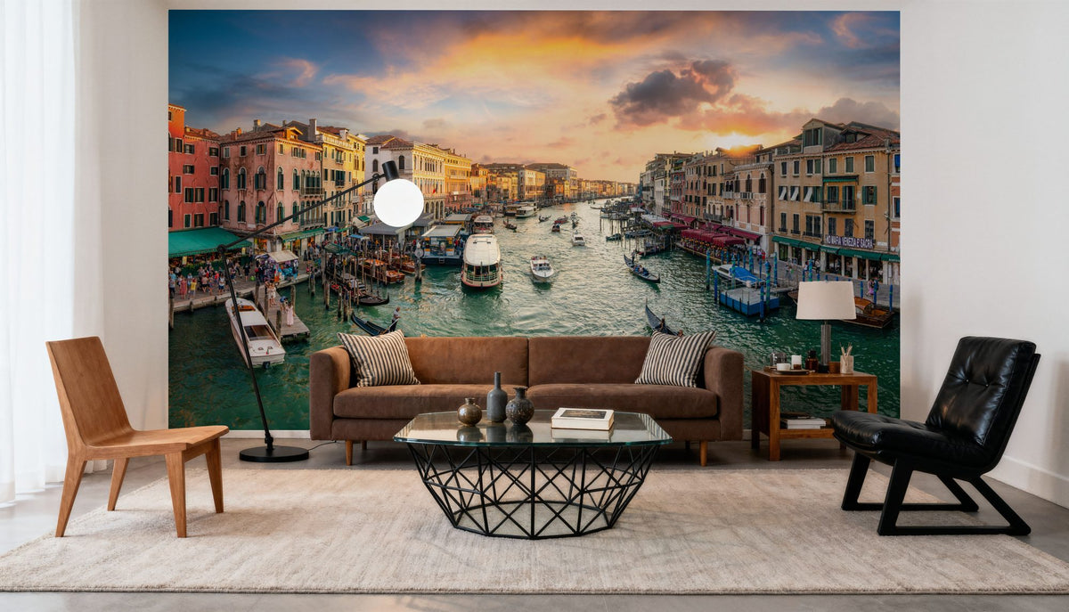 Grand Canal Sunset Mural Wallpaper - room preview 06