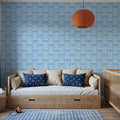 Helophite, Sky Blue Mural Wallpaper - room preview 06