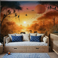Twilight Serenity in the Jungle Abode Mural Wallpaper - room preview 06