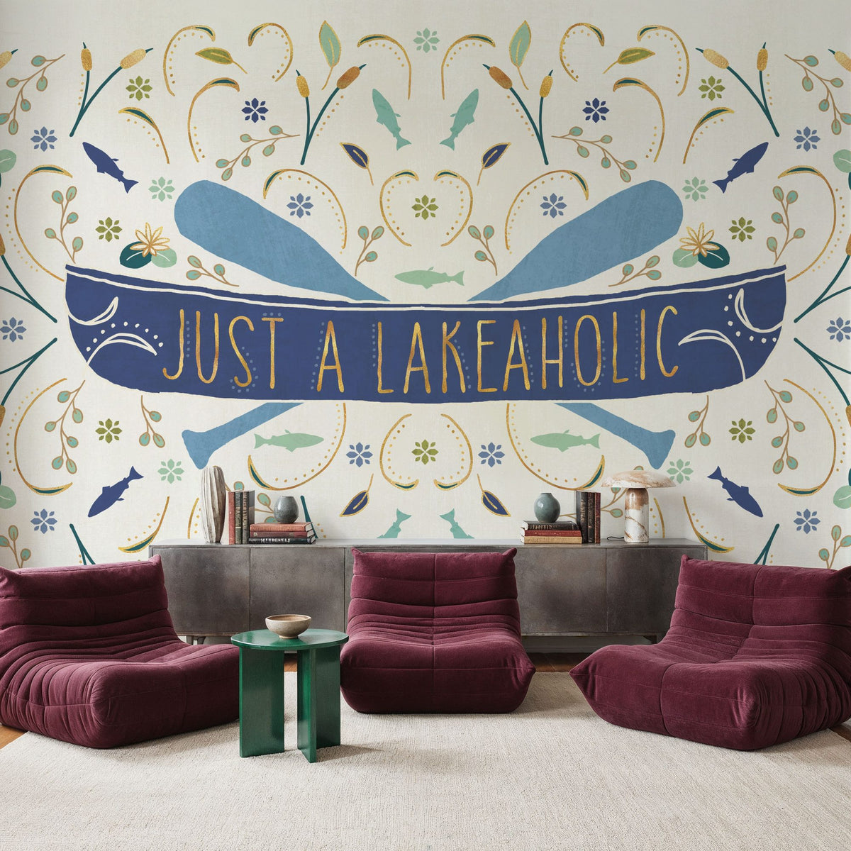Otomi Lake I Mural Wallpaper - room preview 06