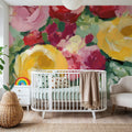 Spring Florals in Vase I Mural Wallpaper - room preview 06