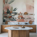 Floral Watercolor Abstract Bright Mural Wallpaper - room preview 06