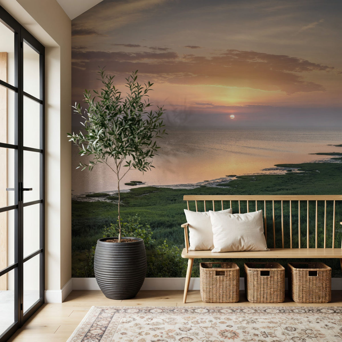 Coastal Sunrise Mural Wallpaper - room preview 06
