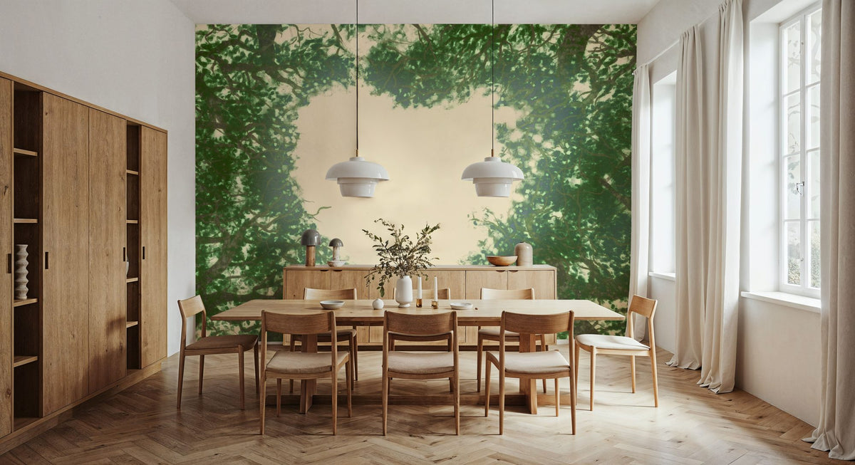 Treetop Heart Mural Wallpaper - room preview 06